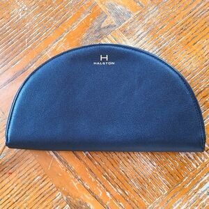 Halston Black Crescent Clutch